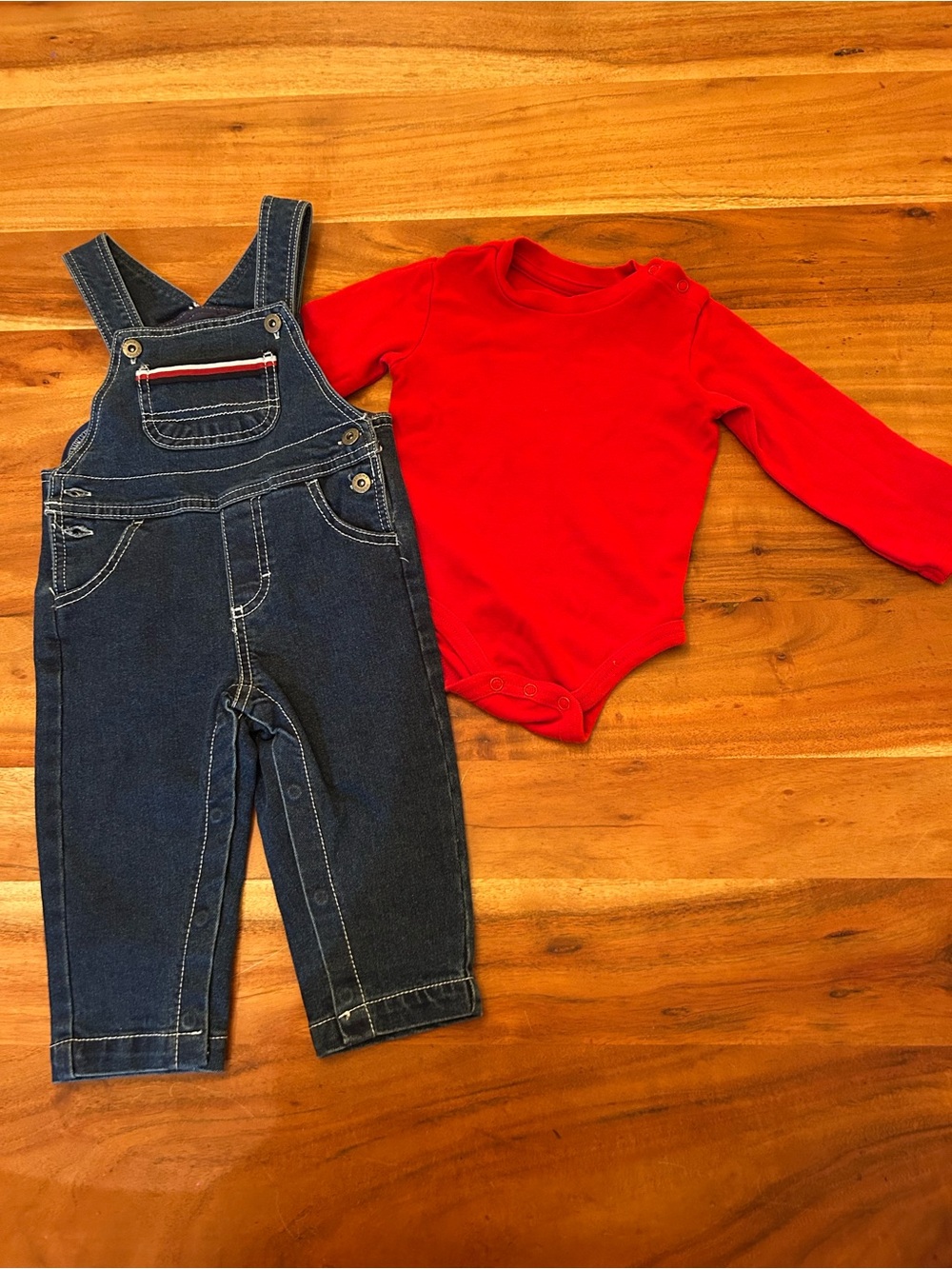 Tommy Hilfiger Baby Boy clothes onsie and overalls matching